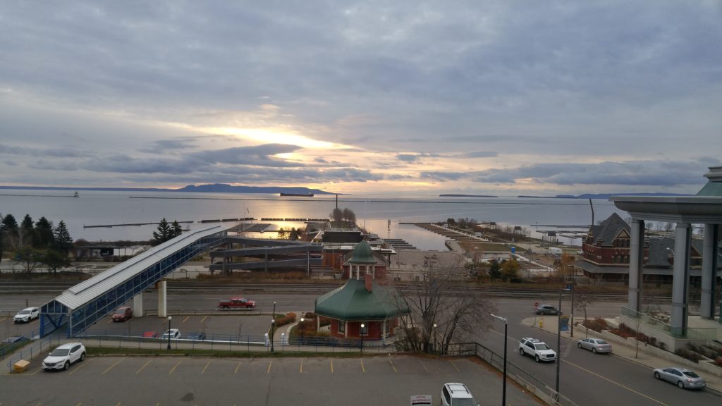 A view of Sleeping Giant from Thunder Bay, Ontario