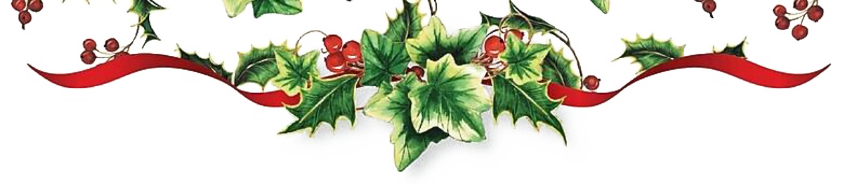 Holly & Ivy with ribbon