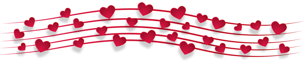 Hearts as music notes by monicore via pixabay