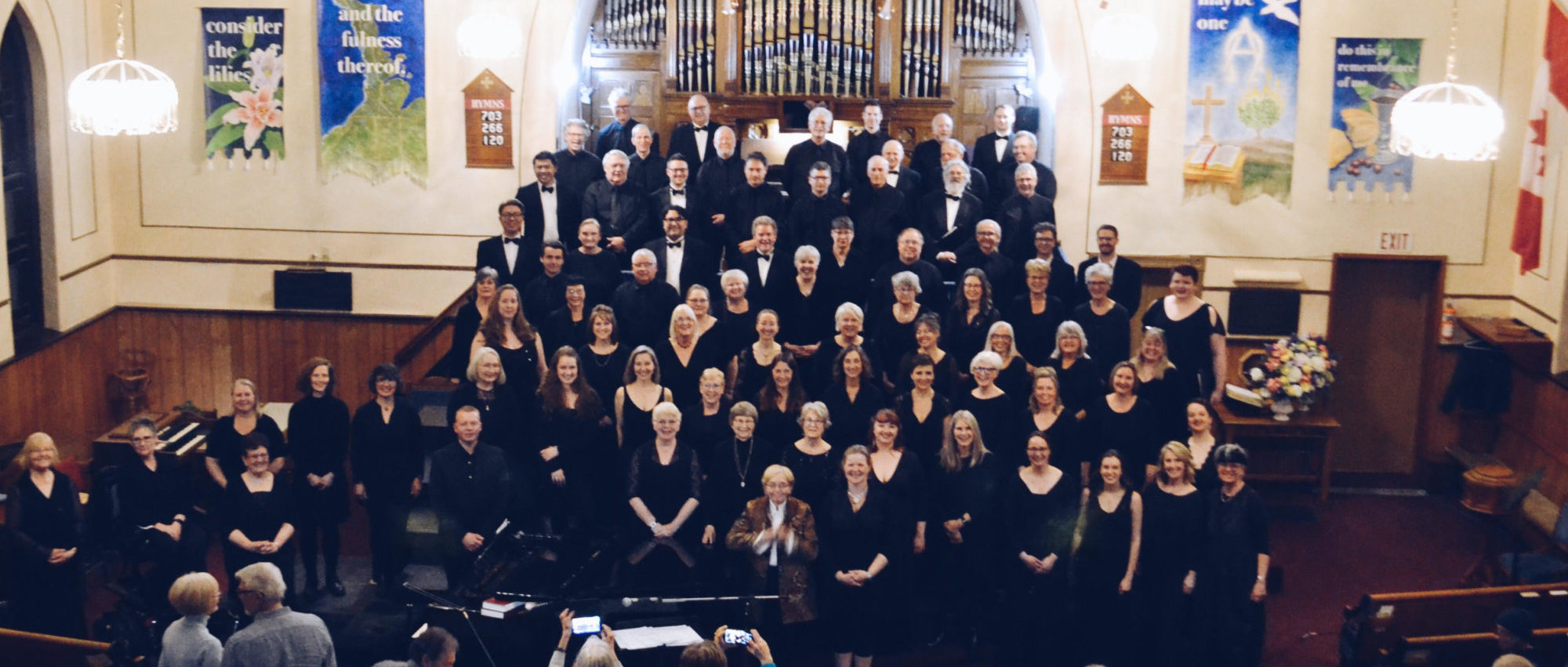 The Elmer Iseler Singers with the Wiarton Concert Choir in Wiarton, ON, 2018