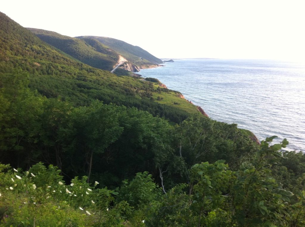 From the Veterans Monument on French Mountain, Cape Breton Highlands National Park, photo by Lydia Adams