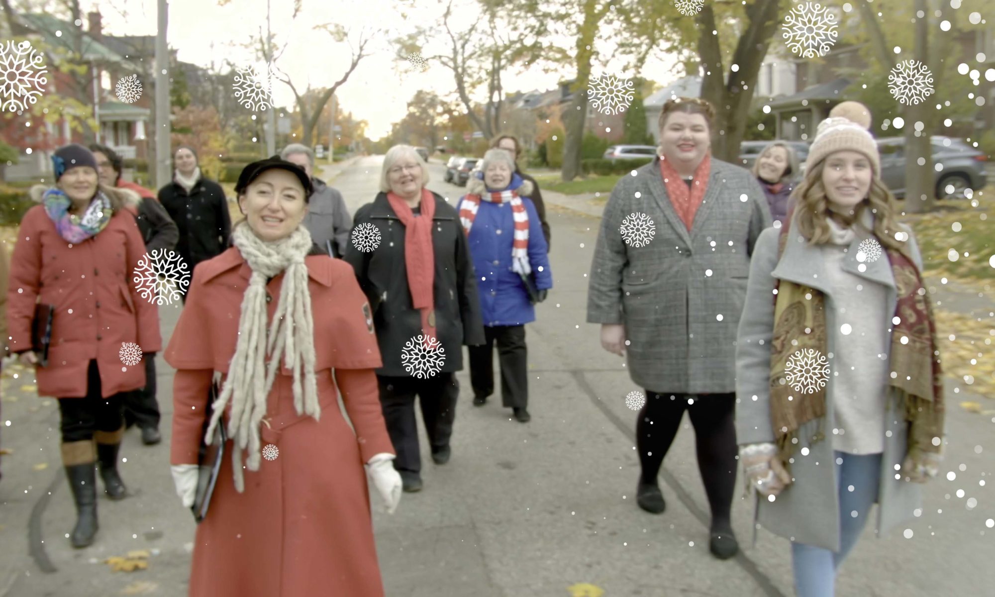 The Elmer Iseler Singers perform Winter Wonderland, Toronto, ON, Canada