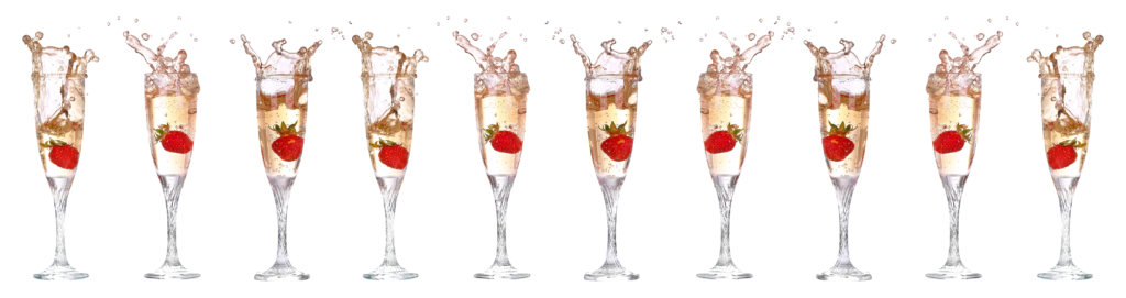 Strawberries in Champagne banner