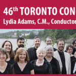 Elmer Iseler Singers, 46th Toronto Concert Season, Lydia Adams, C.M., Conductor and Artistic Director with photo by Mark Rash from Summer 2024 in Parry Sound