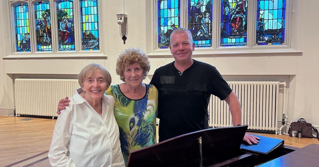 Lydia Adams, Eleanor Daley and Shawn Grenke in rehearsal for FOTS on August 7, 2025