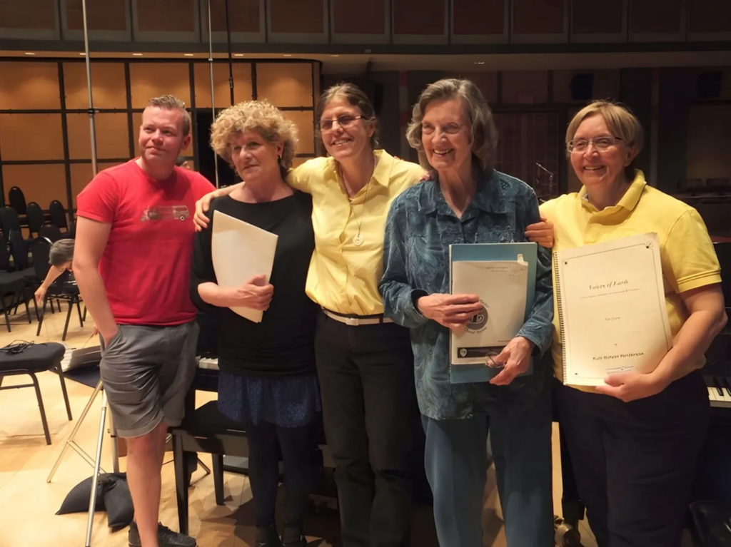 Shawn Grenke, Eleanor Daley, Linda Beaupré, Ruth Watson Henderson and Lydia Adams