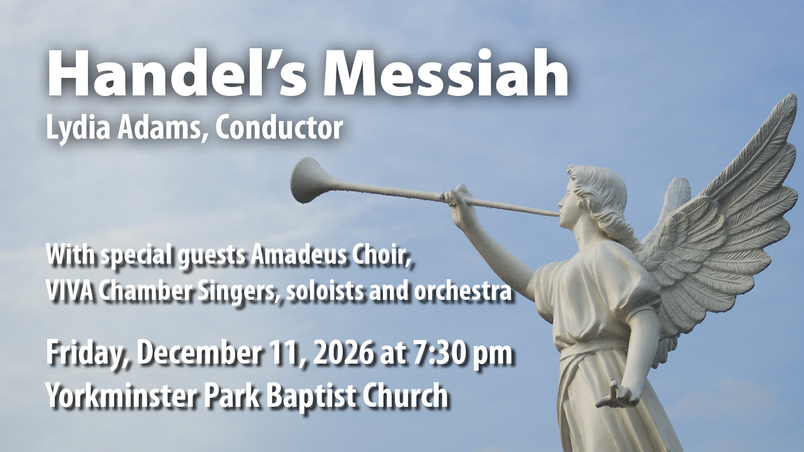 Friday, December 11, 2026 concert: Handel's Messiah